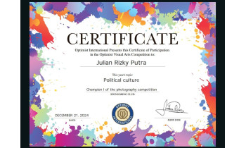 JUARA 1 INTERNASIONAL LOMBA KOMPETISI PHOTOGRAPHY 2024