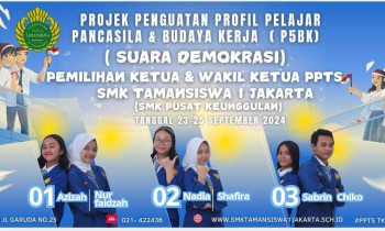 PELAKSANAAN P5BK TEMA SUARA DEMOKRASI : PEMILIHAN CALON KETUA DAN WAKIL KETUA PPTS PERIODE 2024-2025