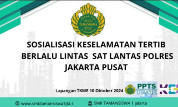 SOSIALISASI KESELAMATAN TERTIB LALU LINTAS OLEH SATLANTAS POLRES METRO JAKARTA PUSAT 2024